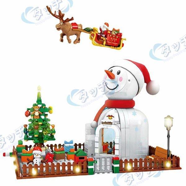 祝い こども 教材 プレゼント クリスマス 入園ギフト 誕生日 子供 キャラクター おもちゃ レゴブロック互換品 トナカイ 雪だるま クリスマスハウス ブロック 全てのアイテム Themtransit Com