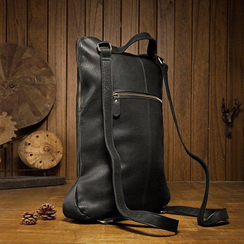 即発送可能 メンズリュックサック 本革 牛革 デイパックバックパック通勤 Llb 0092 ブラック 大容量 通学 アウトドア 自転車鞄 カバン男女兼用 リュックサック デイパック Morrismonument Com