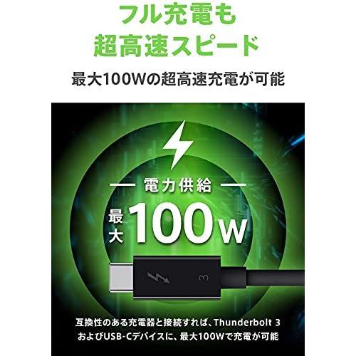 Belkin USB-Cケーブル Type-C Thunderbolt 3 超高速40Gbps 100W出力 5K / ウルトラHD対応 0.5｜kodaonezakka｜03