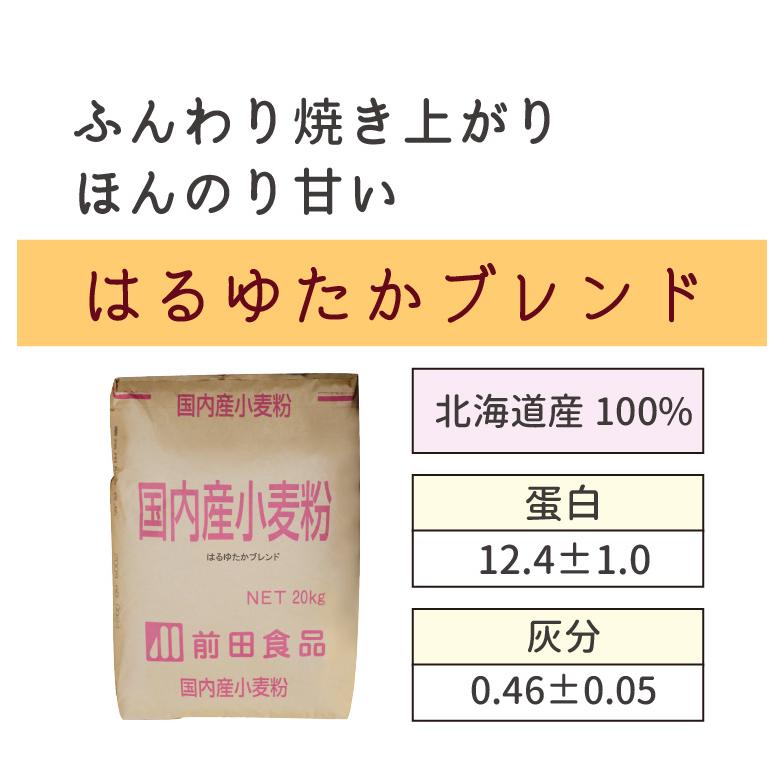 前田食品 強力粉 はるゆたかブレンド 2.5kg 国産100％ 製粉会社直営