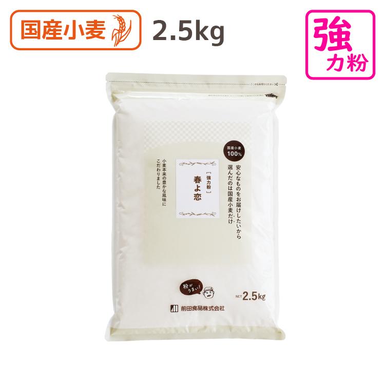 前田食品 強力粉 春よ恋 2.5kg 国産100％ 製粉会社直営 業務用