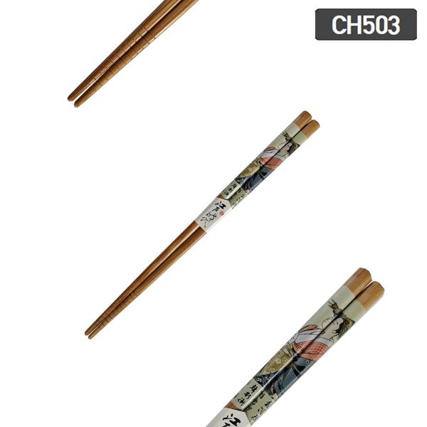 【限定品・未使用】野口硝子フュージョンファクトリー　浮世絵（藤沢宿）箸置き5点 箸 浮世絵 JAPAN CHOPSTICKS UKIYOE 5P 2P箸置き付き竹 日本のお土産 5