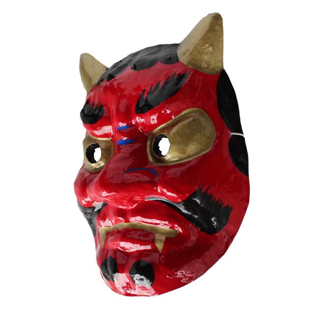 お面 和紙面おに MASK DEMON 和装アクセサリー 夏祭り 写真撮り 着物