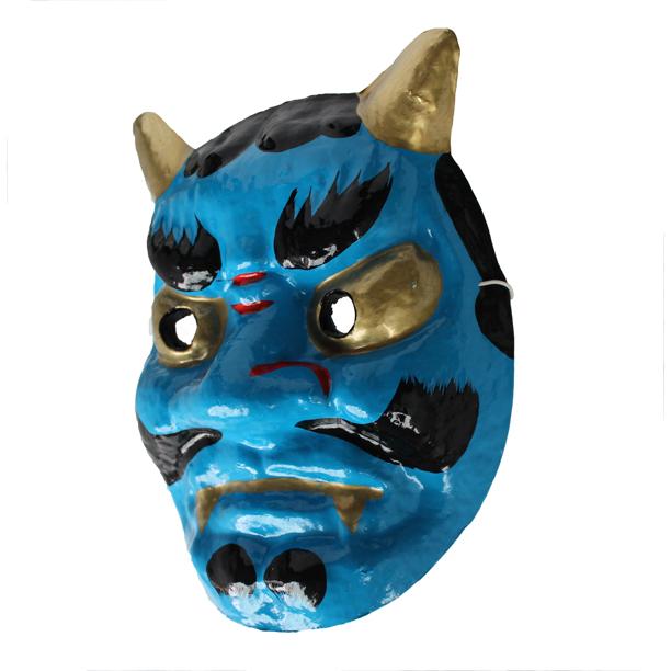 お面 お面 和紙面おに MASK DEMON 和装アクセサリー 夏祭り 写真撮り 着物