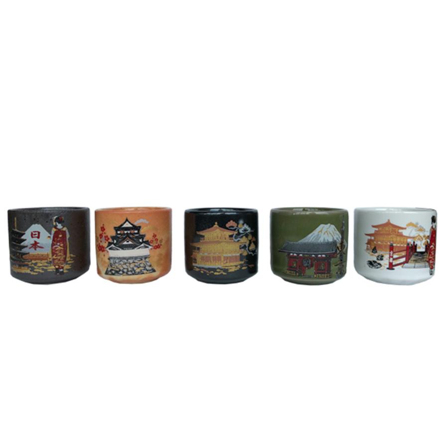 酒器 美濃ぐいのみ5個セット 日本 JAPAN SAKE DRINKING SET 日本製