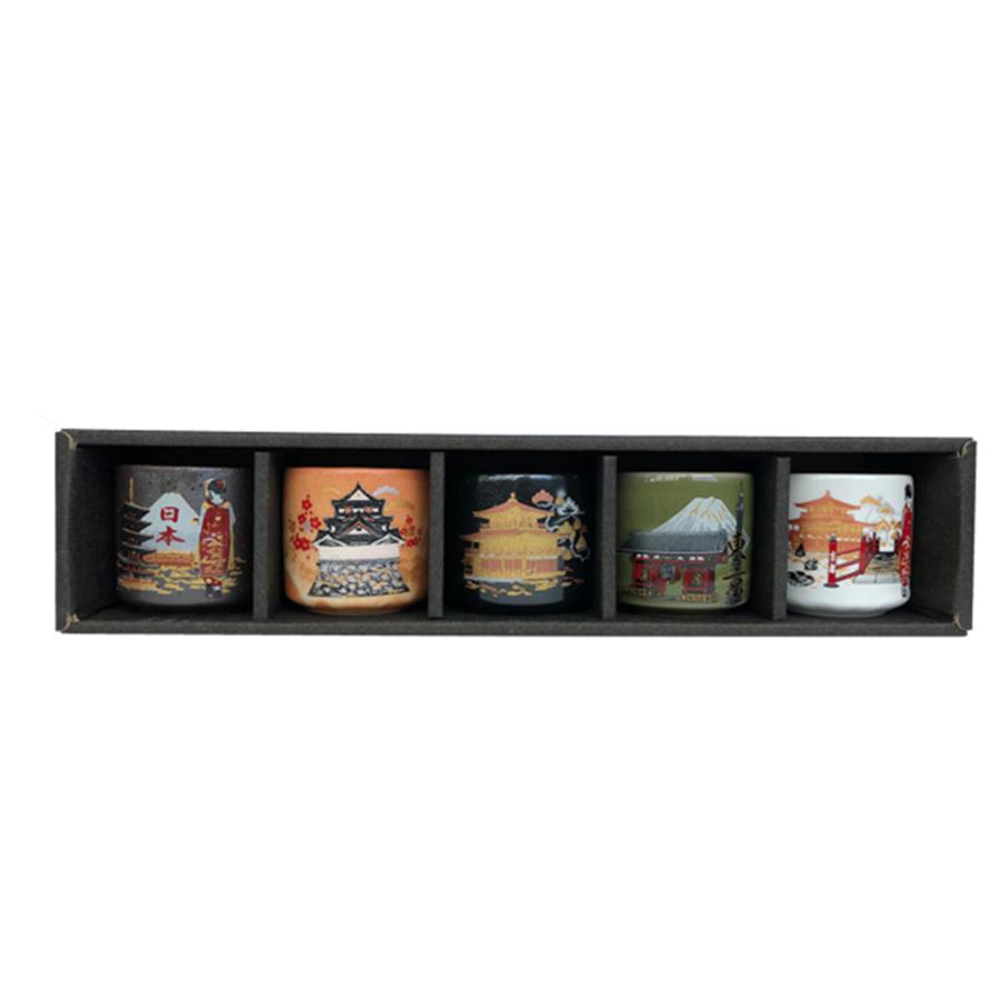 酒器 美濃ぐいのみ5個セット 日本 JAPAN SAKE DRINKING SET 日本製