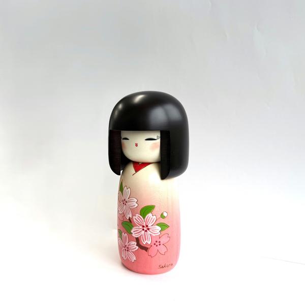 こけし 藤川正衛 蝶々、手まり、さくら KOKESHI JAPAN 内閣総理大臣賞