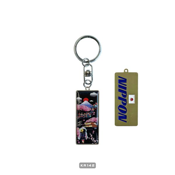 キーホルダー 日本 KEY RING JAPAN 角型 鍵型 掛け軸型 東京名所 キーホルダー 日本 KEY RING JAPAN 角型 鍵型 掛け軸型 東京名所