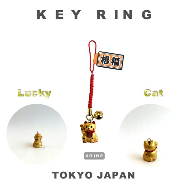 根付 風水招き猫 金 白 日本吉祥 LUCKY CHARM お守り 参拝グッズ 神社