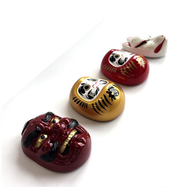 マグネット 天狗 だるま赤 だるま金 白狐 MAGNET LUCKY GOODS 磁石