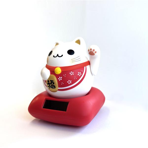 ソーラートイ ソーラーまるまる招き猫 JAPAN SOLOR TOY 日本のおみやげ