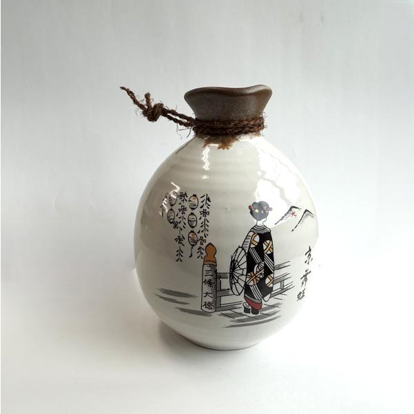 酒器 三合白丸燗 舞妓 TOKYO SAKE DRINKING SET 日本 徳利おちょこ