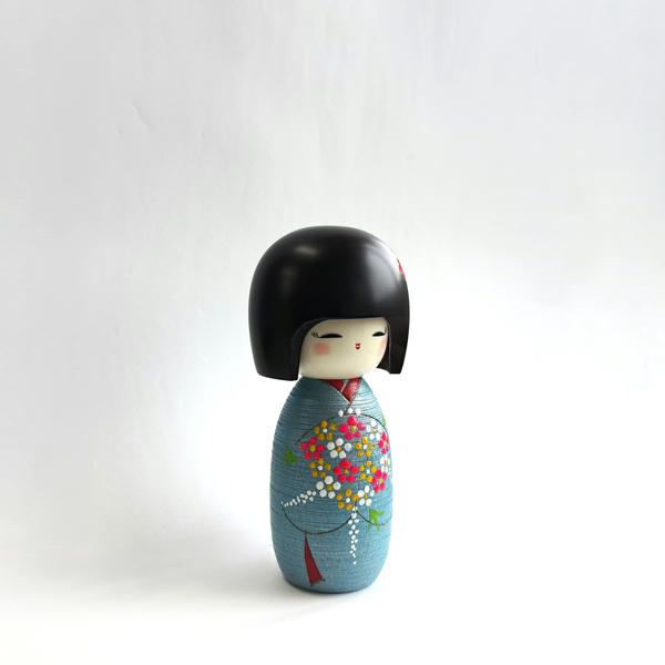 こけし 藤川正衛 花摘み KOKESHI JAPN 内閣総理大臣賞受賞作者 創作