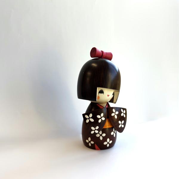 【ぺ さま専用】 COOKIES 木製 こけし人形ABセット こけし 晃常作 小袖小 KOKESHI JAPN 振袖 創作こけし 日本製 木工品