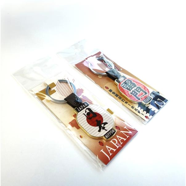キーホルダー メタル提灯型 雷門、日本 KEY RING JAPAN 浅草 雷門 日本