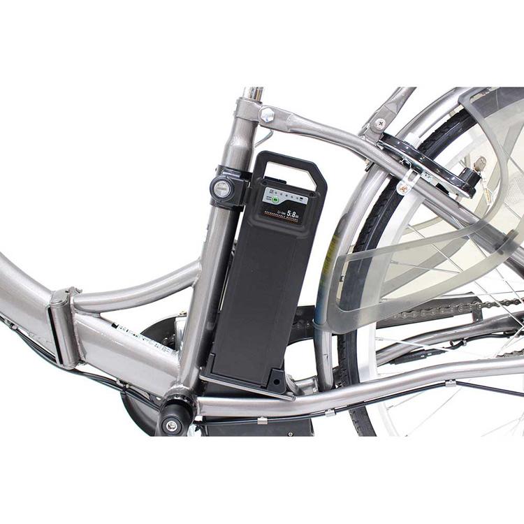 折畳み 電動 ACTIVEPLUS ノーパンク 軽快車 ACTIVEPLUS ノーパンク電動アシスト折り畳み自転車 ブラック 容量5.8Ah MG-AP26EBN ACTIVE PLUS (代引不可) (TD)_13