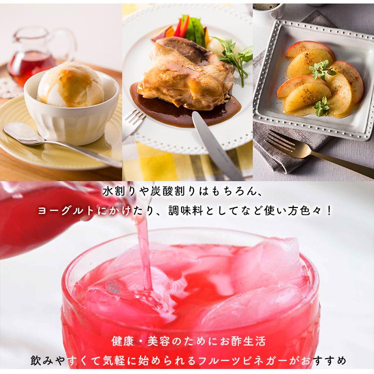 ビネガー ドリンク フルーツビネガー 1L 飲むお酢 りんご酢 黒酢 ぶどう ブルーベリー 果物酢|kodawari-y|05