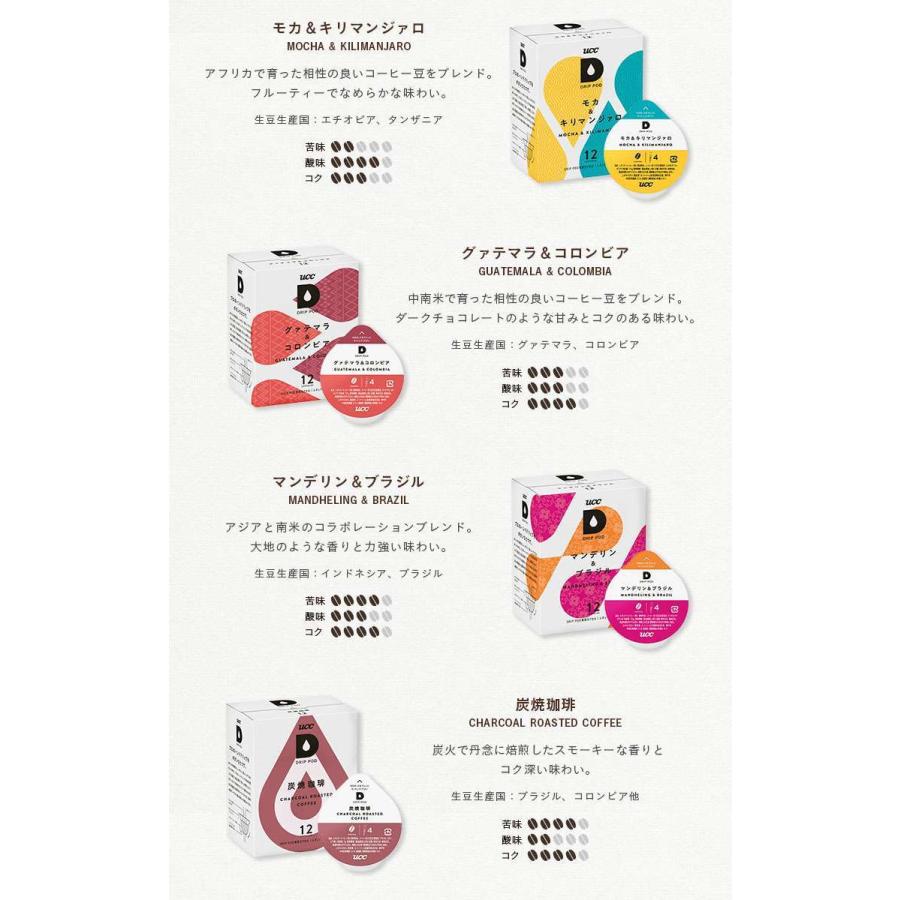 コーヒー 紅茶 緑茶 UCC ドリップポッド 専用カプセル 12杯分 3箱