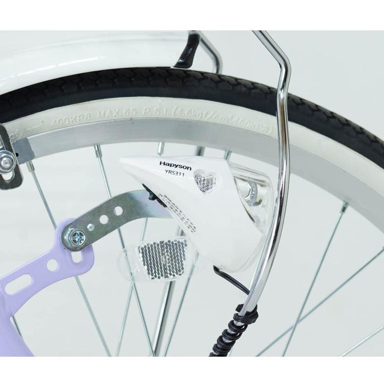 自転車 20インチ ピンク ラベンダー ライトグリーン オートライト かわいい (完成車)シャーリー 20インチ ジュニアサイクル SHL20HDD (代引不可) (TD)_8