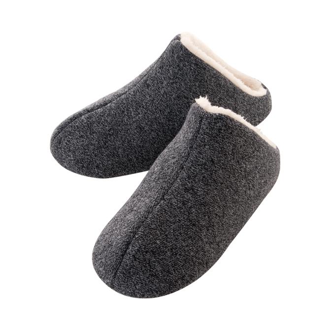 専用出品　靴下　ルームシューズ　リップ　スノボパンツ ルームシューズ スリッパ あったか ボア 軽量 23-25cm 杢グレー
