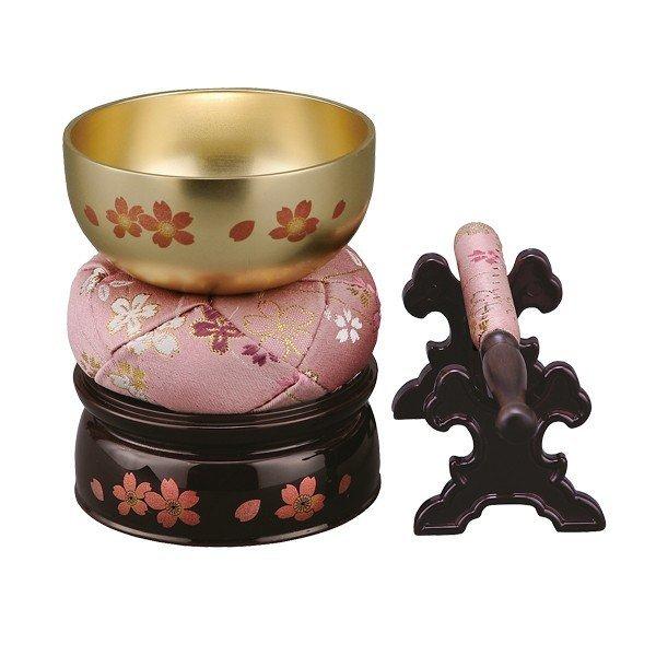 仏具 仏壇 法事 桜 蒔絵 御りん 2.5寸 セット りん りん布団 仏具 仏壇 法事 桜 蒔絵 御りん 2.5寸 セット りん りん布団