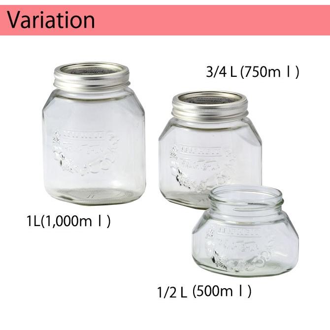 保存容器 ガラス 耐熱ガラス ジャム瓶 ピクルス おしゃれ かわいい ライフハイト プリザーブジャー 1 2ｌ 500ml こだわり雑貨本舗 通販 Yahoo ショッピング