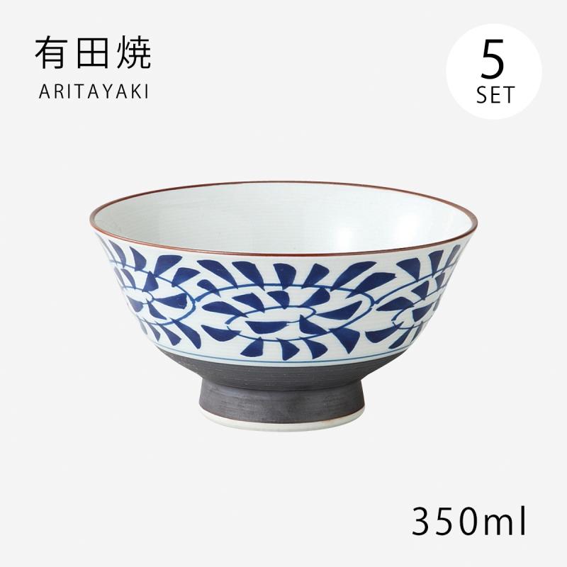 SAIKAI 飯碗 茶碗 お茶碗 セット 磁器 有田焼 錦蛸唐草 大 青 5 SAIKAI 飯碗 茶碗 お茶碗 セット 磁器 有田焼 錦蛸唐草 大 青 5