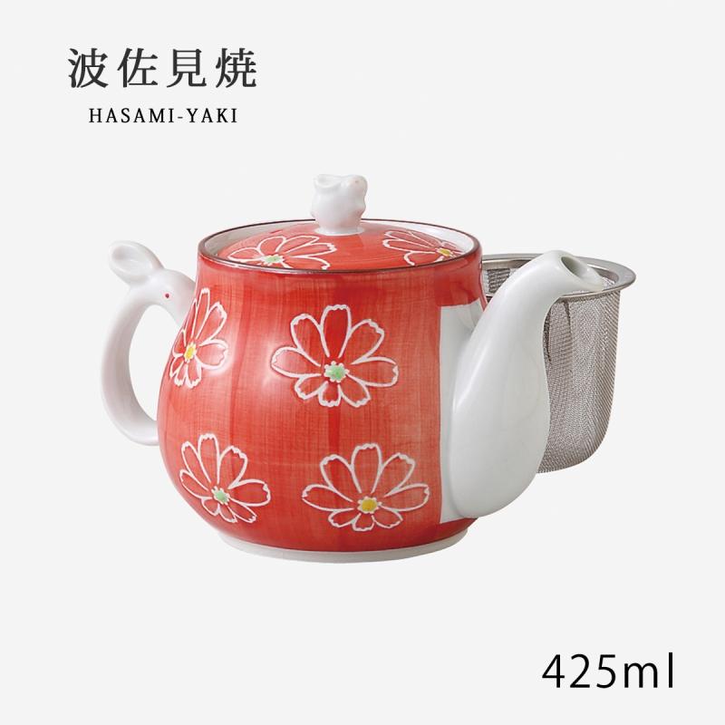 Demi Voo 急須 ポット ティーポット 茶こし付 花 磁器 日本製 MSポット