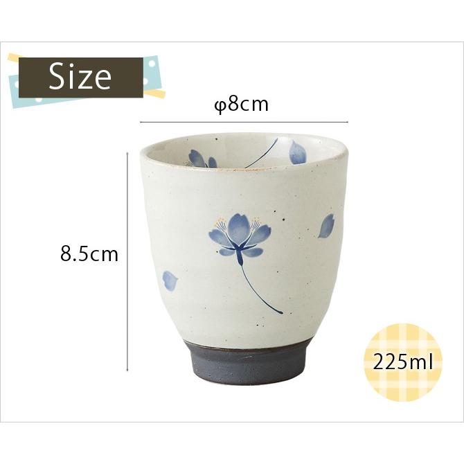 SAIKAI 仙茶 湯呑 桜の舞 湯呑 大 青 5客組 65409食器 湯呑みセット