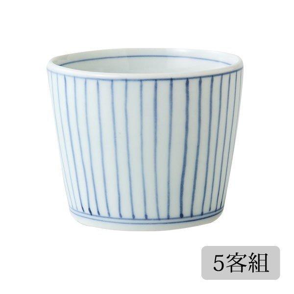 Demi Voo 蕎麦 そばちょこ 染絵十草 そば猪口 5客組 66703食器 和食器