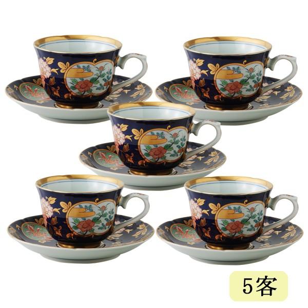 特売 敬老の日 プレゼント 敬老の日 還暦祝い 波佐見焼 古伊万里 磁器 コーヒーカップ 5客組 日本製 古伊万里金彩 コーヒー碗皿 5客 S32 公式の Tv Creativetalentnetwork Com