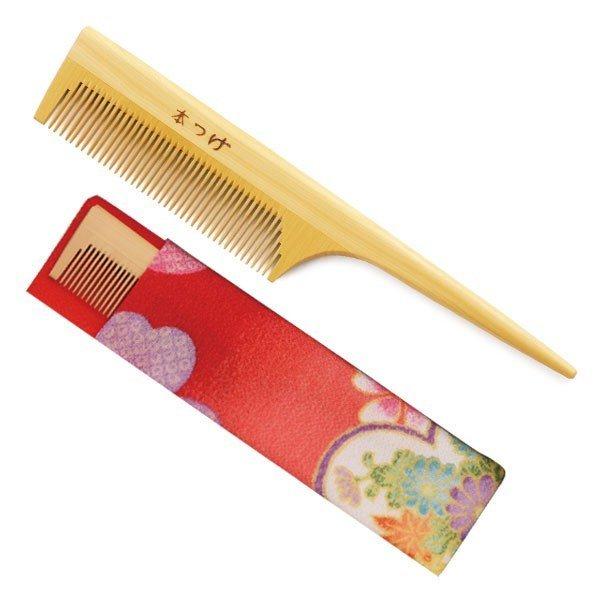 くし つげ 髪 ヘアケア コーム ブラシ 艶髪 つげセット櫛 ミニ ケース