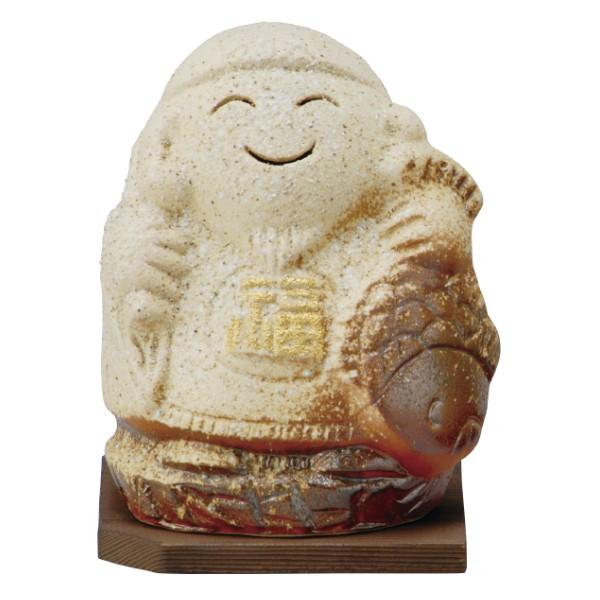 信楽焼 オブジェ 置物 縁起物 お守り 恵比寿様 七福神 恵比寿 G5 08 癒し インテリア 高級 可愛い おしゃれ プレゼント 日本製 おしゃれ おす こだわり雑貨本舗 通販 Yahoo ショッピング