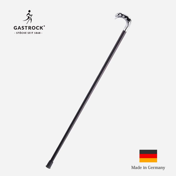 杖 豹 ヒョウ 動物 手作り ドイツ製 高級 鋳造シルバーメッキ ブナ