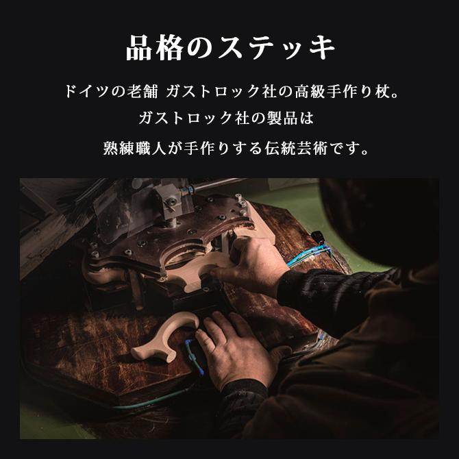杖 手作り ドイツ製 高級 水牛の角 ブナ ガストロック ELEGANCE