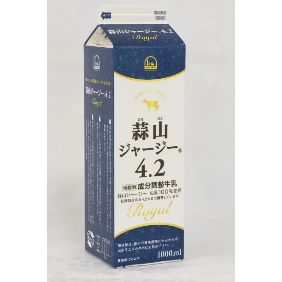 蒜山ジャージー牛乳4.2（1000ml） : こだわり本舗 - 通販 - Yahoo