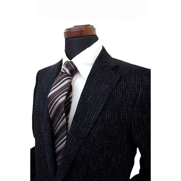 爆買いセール30%OFF メンズジャケット シルク ブラック マルチカラー