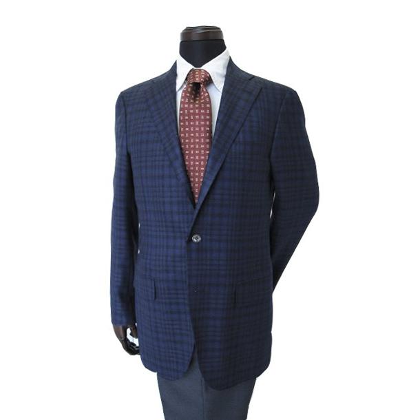 アウトレット アウトレット 高級ジャケット 020 Ed アウトレット 30 Off ヒッキーフリーマン メンズファッション メンズジャケット ゼニア素材 チェック ブルー 2n5 チェック 020 Ed こだわり工房 在庫限りの特価 の