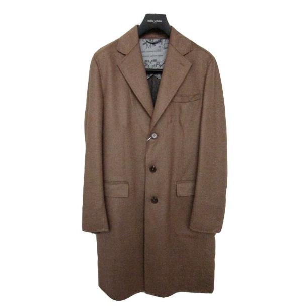 30%OFF ミラショーン メンズ チェスターコート カシミヤシルク混 ピ