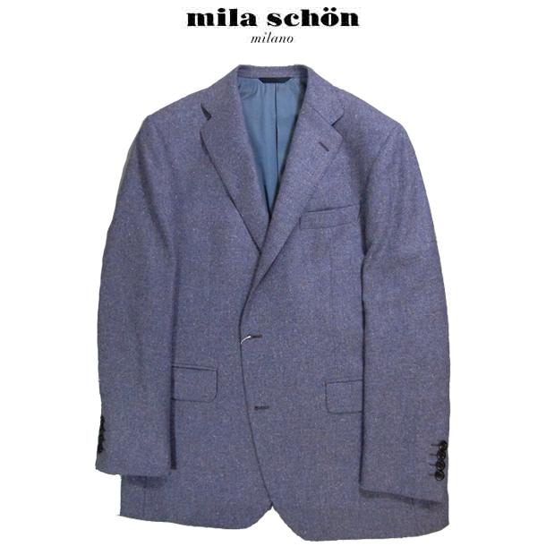 セール ミラショーン ジャケット カシミヤ シルク パープル ソフト 