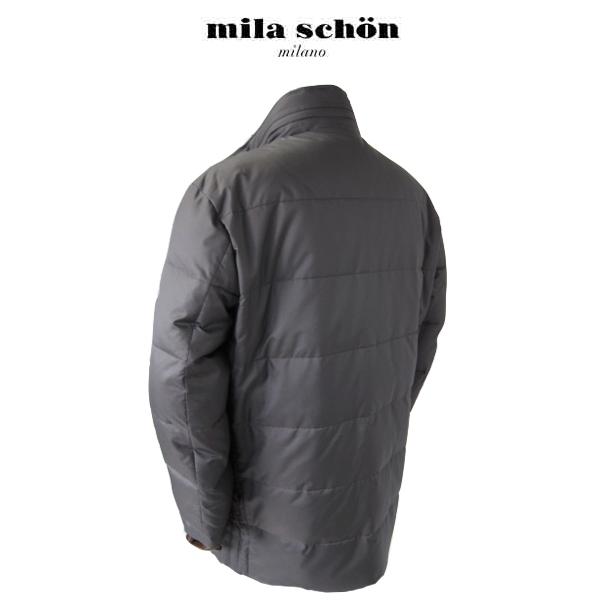 【24時間以内発送】 ミラショーン ダウンコート スタンドカラー グレー ハーフコート 軽量 新合繊素材 秋冬物 メーカー正規品 【OCQ1899657153】(67568円)