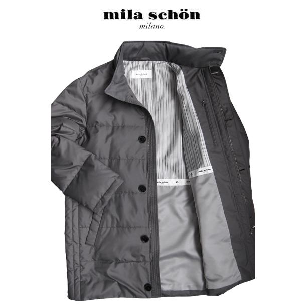 【24時間以内発送】 ミラショーン ダウンコート スタンドカラー グレー ハーフコート 軽量 新合繊素材 秋冬物 メーカー正規品 【OCQ1899657153】(67568円)