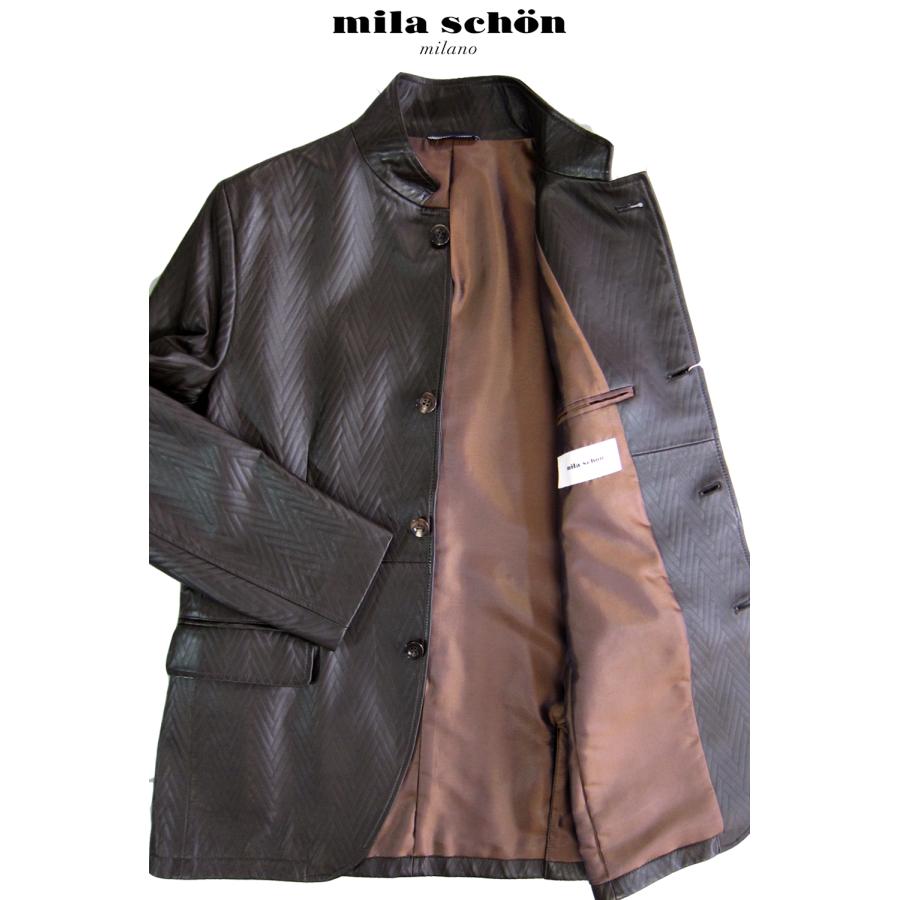 mila schon ミラ・ショーン ジャケット ジャケット ラム100% mila schon ミラ・ショーン ジャケット ジャケット ラム100%