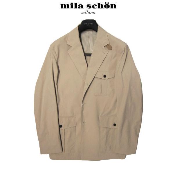 只今20％オフ ミラショーン ジャケット サファリジャケット ブラック ベージュ ネイビー ストレッチ素材 M L XL(LL) 春夏物 メーカー正規品の画像