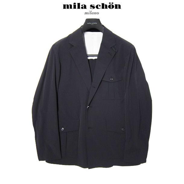 只今20％オフ ミラショーン ジャケット サファリジャケット ブラック ベージュ ネイビー ストレッチ素材 M L XL(LL) 春夏物 メーカー正規品の画像