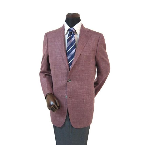 ヒッキーフリーマン ジャケット 無地 ラスティックレッド リネン シルク 2k7 春夏物 メーカー正規品