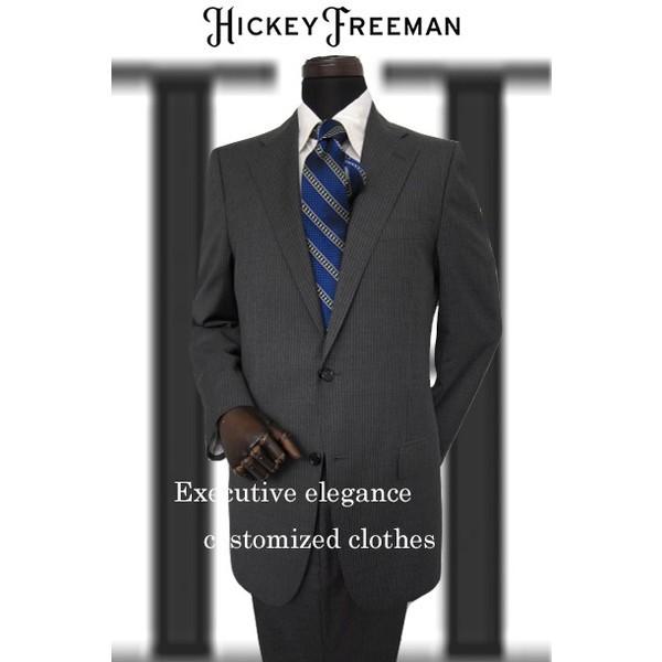 価格 交渉 送料無料30%OFF ヒッキーフリーマン メンズ スーツ チャコールグレー ストライプBB体春夏物 メーカー正規品