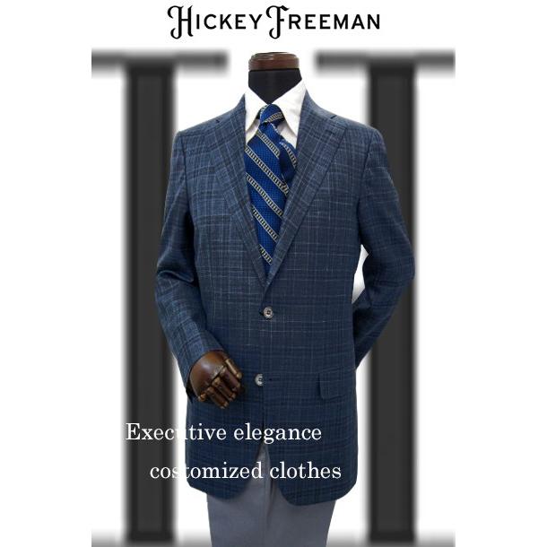 ヒッキーフリーマン 軽量 グレンチェック リネンシルク混 スーツ メンズジャケット ブルー Ab体 Ab体 ビジネスジャケット 春夏物 A体 991 Em こだわり工房 ビジネスジャケット Www Gatewayasc Com