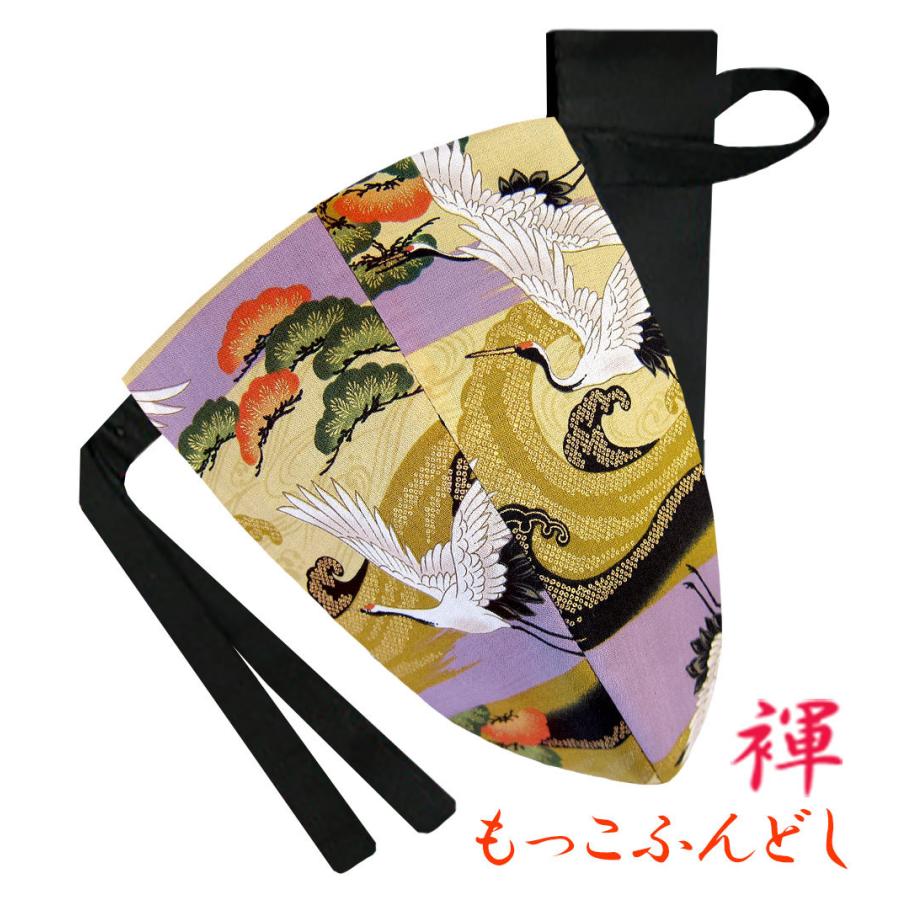 ふんどしパンツ メンズ もっこふんどし メンズTバック 鶴 千羽鶴 つる ツル おめでた柄 開運 縁起柄 パープル 藤色 ゴールド M L LL  :mtf-turu210316:こだわり工房 - 通販 - Yahoo!ショッピング