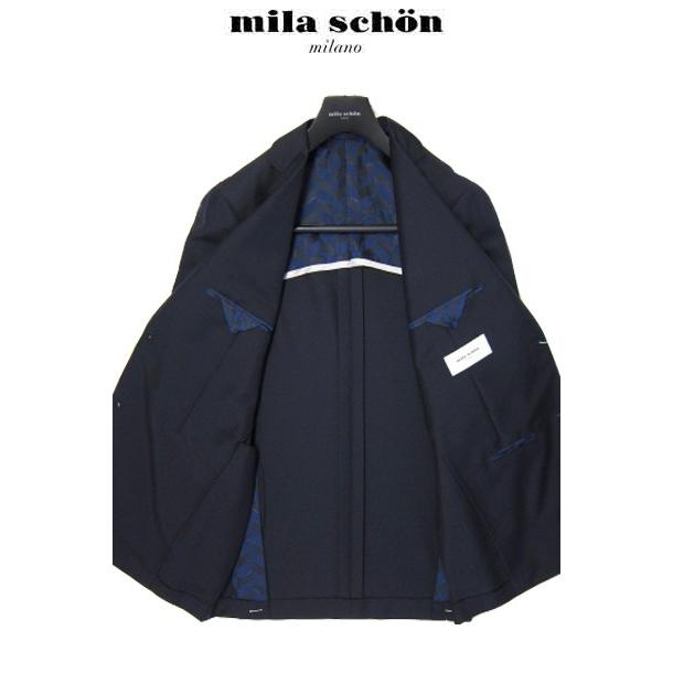 只今5％オフ ミラショーン ジャケット ネイビー ブレザー ウール モヘヤ 春夏物 メーカー正規品の画像